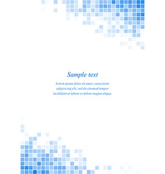 Blue page corner design template Royalty Free Vector Image