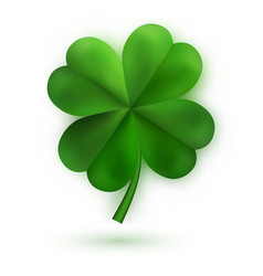 Legend flower four leaf clover for luck cartoon Vector Image