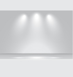 Spotlight gray blue light rays room studio Vector Image