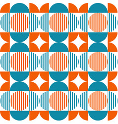 Abstract geometric pattern mid century style Vector Image