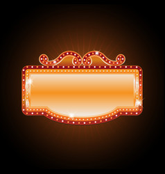 Brightly theater glowing retro cinema neon Vector Image