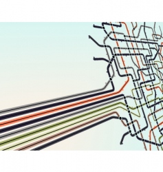 Subway tree Royalty Free Vector Image - VectorStock