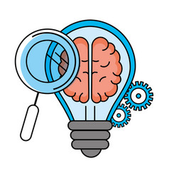 Idea light bulb Royalty Free Vector Image - VectorStock