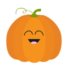 Funny pumpkin character Royalty Free Vector Image