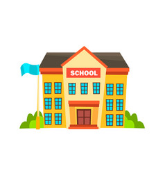 School Building Modern Education City Royalty Free Vector