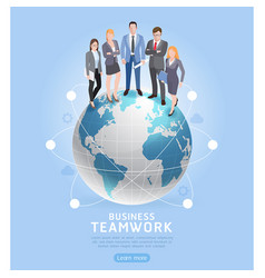 Business people teamwork Royalty Free Vector Image