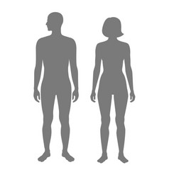 Human body icon outline Royalty Free Vector Image