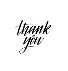 Thank You Text Royalty Free Vector Image - Vectorstock