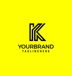 Initial letter k logo Royalty Free Vector Image
