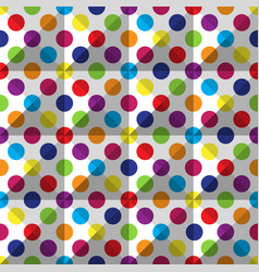 Abstract bright color polka dot seamless pattern Vector Image