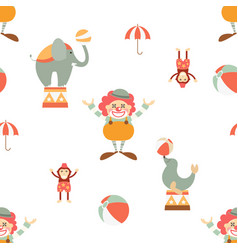 Circus seamless pattern Royalty Free Vector Image