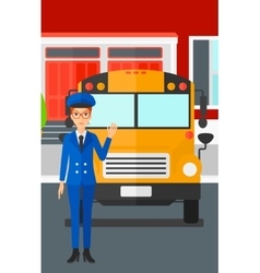 School bus driver Royalty Free Vector Image - VectorStock