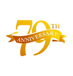 23 year ribbon anniversary Royalty Free Vector Image