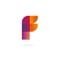 Letter f lightning logo icon design template Vector Image