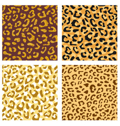 Repeating leopard tile Royalty Free Vector Image