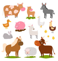 Farm animals Royalty Free Vector Image - VectorStock