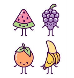 Kawaii Fruit Wallpaper Vector Images Over 530