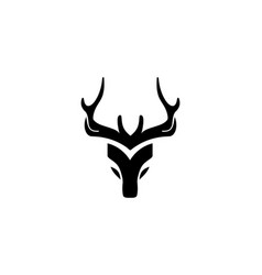 Deer Head Icon Logo Royalty Free Vector Image - VectorStock