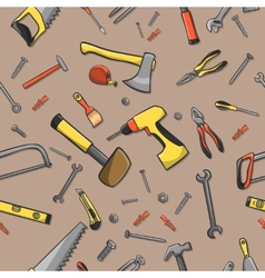 Carpentry tools background Royalty Free Vector Image