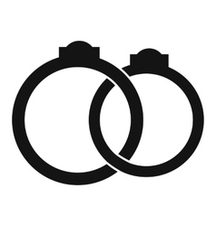 Wedding rings icon Royalty Free Vector Image - VectorStock