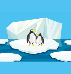 Arctic pinguins Royalty Free Vector Image - VectorStock