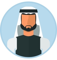 Arabic muslim man Royalty Free Vector Image - VectorStock