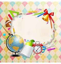 Back to school background Royalty Free Vector Image