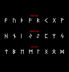 Elder futhark runes Royalty Free Vector Image - VectorStock