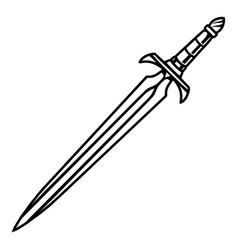 Tattoo vintage concept medieval dagger Royalty Free Vector