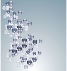 Abstract molecule background Royalty Free Vector Image