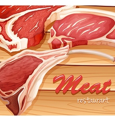 Fresh meat Royalty Free Vector Image - VectorStock