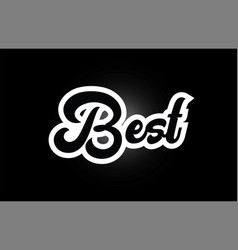 Best word text typography gold golden design logo Vector Image