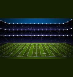 American football stadium Royalty Free Vector Image