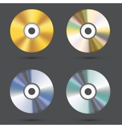 Blank dvds Royalty Free Vector Image - VectorStock