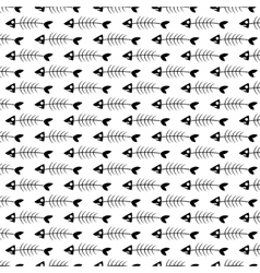 fish bone pattern cute vector images 62