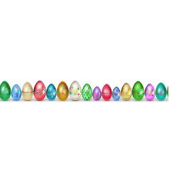 Banner easter eggs Royalty Free Vector Image - VectorStock