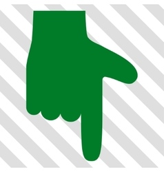 Hand pointer down icon Royalty Free Vector Image