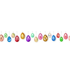 Banner easter eggs Royalty Free Vector Image - VectorStock