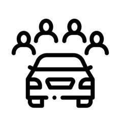 Inspection machine group people icon Royalty Free Vector