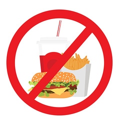 No food and drink sign Royalty Free Vector Image