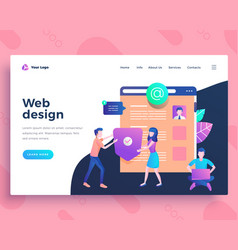 Web developer design Royalty Free Vector Image