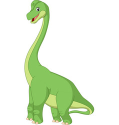 Cartoon brontosaurus Royalty Free Vector Image