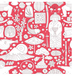Koto taiko drum kotsuzumi fue flute japanese Vector Image