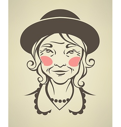 Grandma face Royalty Free Vector Image - VectorStock