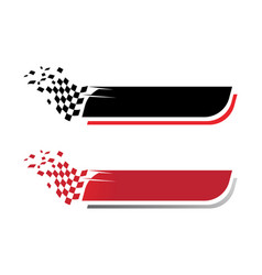 Race flag icon template design Royalty Free Vector Image
