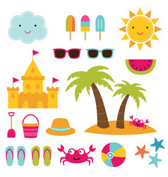Travel set of design elements Royalty Free Vector Image