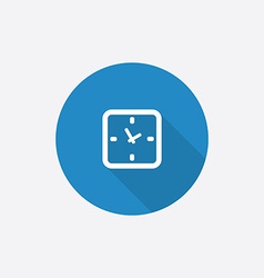 Reload Flat Blue Simple Icon with long shadow Vector Image