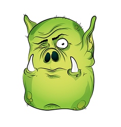 troll face on white background character vector image