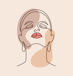 One Line Face Drawing Vector Images Over 4 800