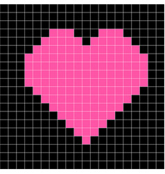 Cross-stitch heart pattern Royalty Free Vector Image